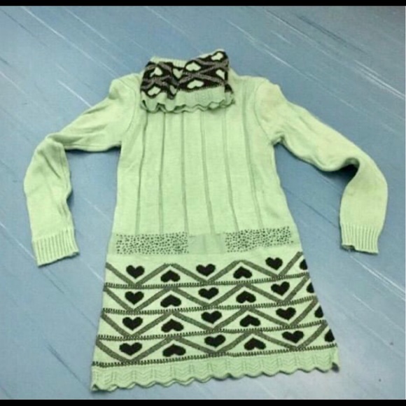 Green sweater dress - Picture 6 of 8